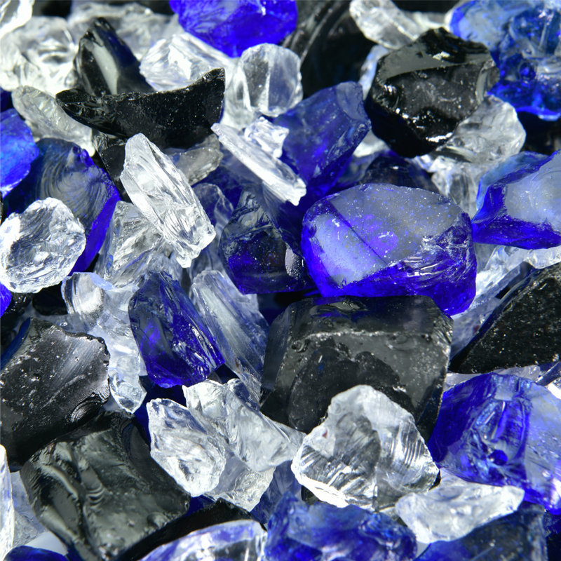 Verre de foyer d'extérieur Perles, Ciel nocturne