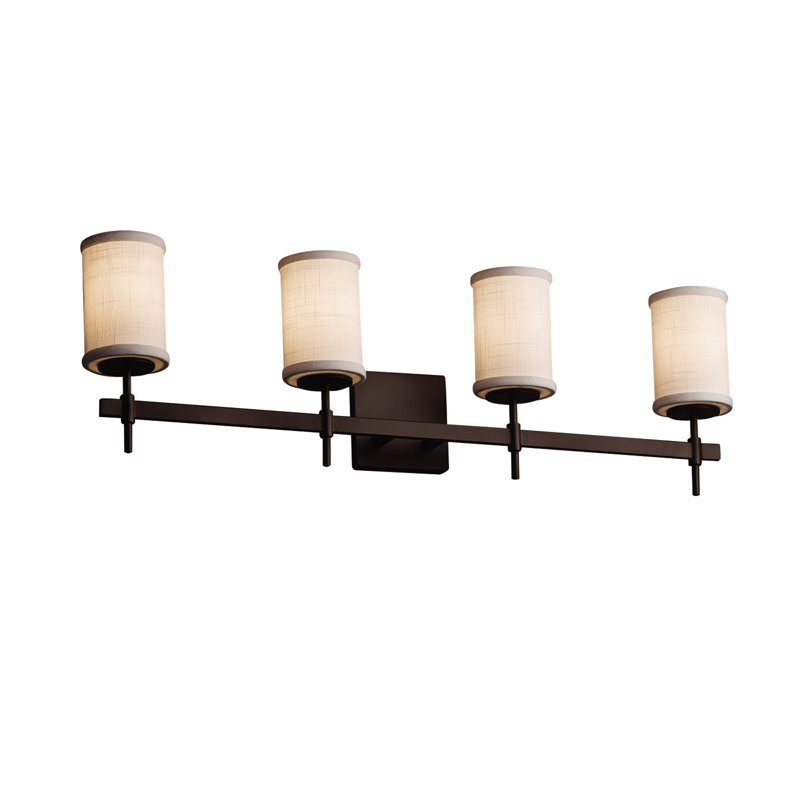 Geoffroy 4 - Light Dimmable Vanity Light, Cream, Matte Black