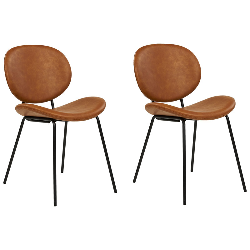 Eleanore 80cm H Upholstered Side Chair, Golden Brown
