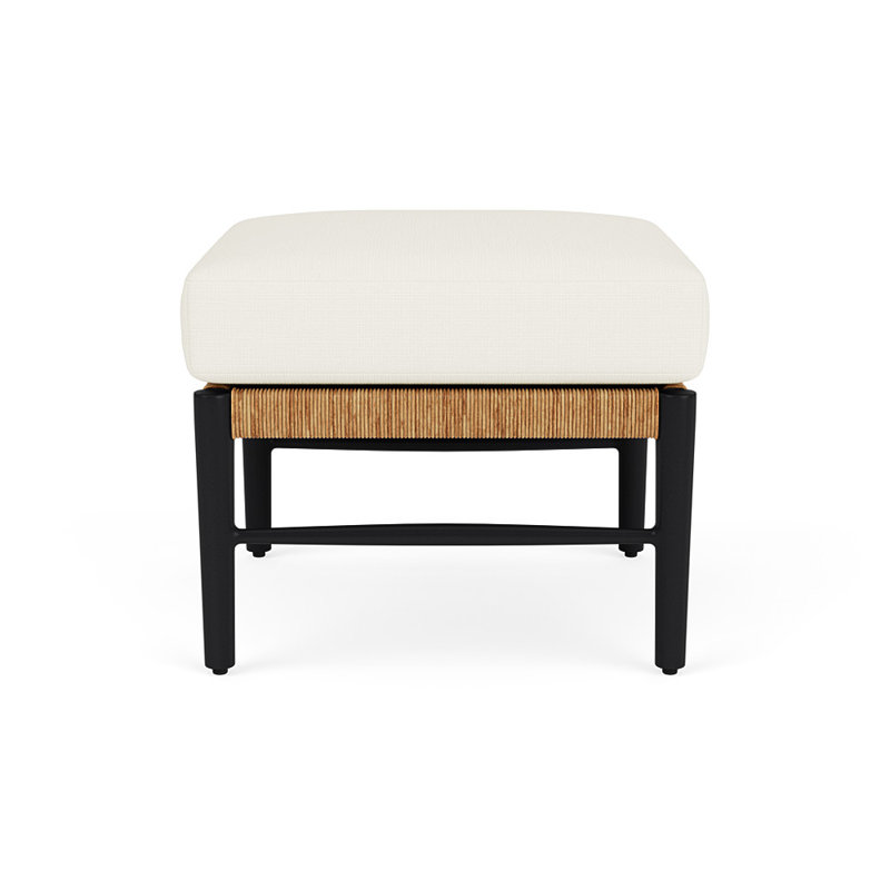 Galloway Outdoor Ottoman, Sailcloth Salt