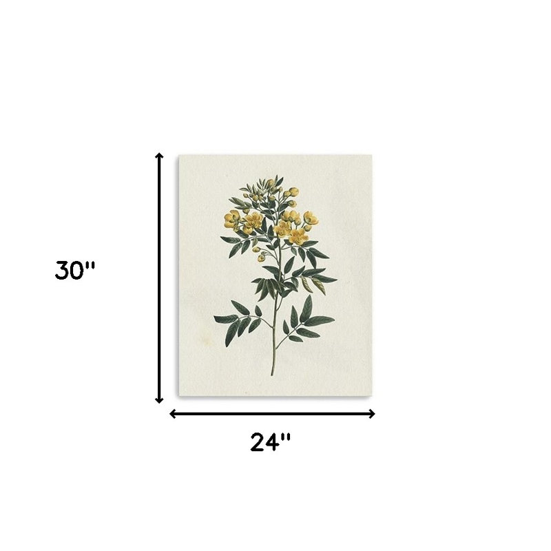 Art mural singulier «Yellow Blossom Branch»