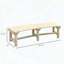 Banc de jardin en bois semi-circulaire (naturel)