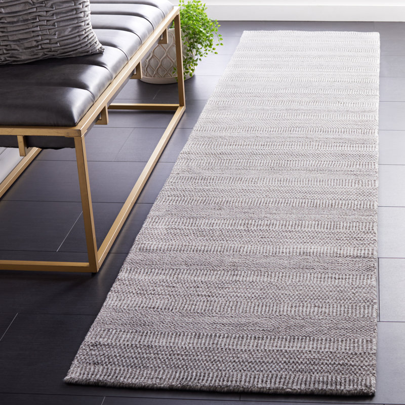 Bliven Hand Loomed Performance Solid Color Rug, Runner 2'3" x 9'