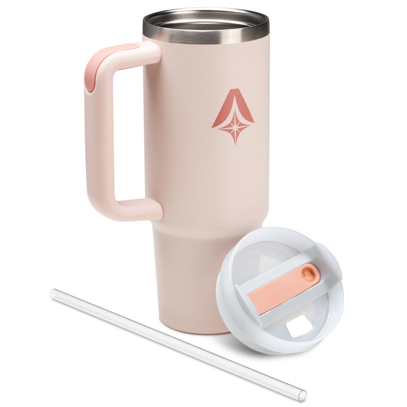 Tasse de voyage en acier inoxydable Pittman, Rose, 30 onces