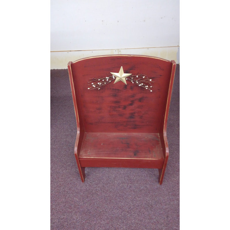 Wood Bench, Burgundy