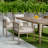  Borneo White Outdoor Dining Chair