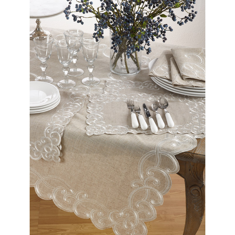 Adelline Embroidered Square Napkin
