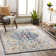 Tapis bleu marine / safran Fleeman