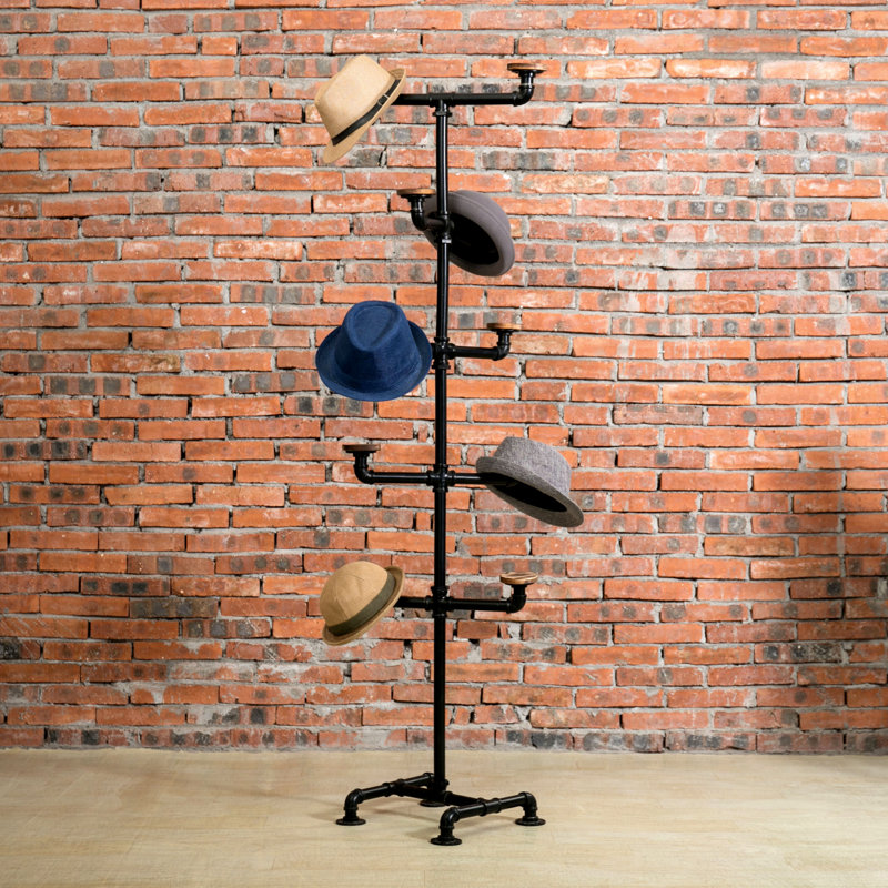 Areece Iron Freestanding 10 - Hook Coat Rack