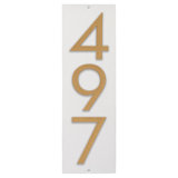 Floating Modern 6" Number Vertical Address Plaque (3 Characters)