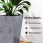 Set Of 3 Tall Planters,Plastic Flower Pots