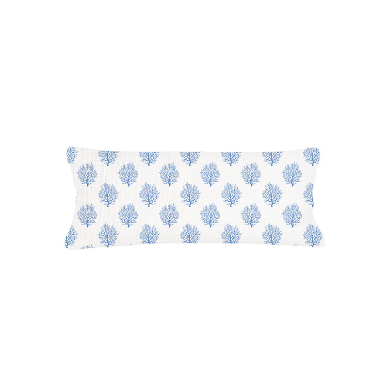 Printed Pillows Linen Geometric Accent Pillow, Blue, Square 26", Down Blend