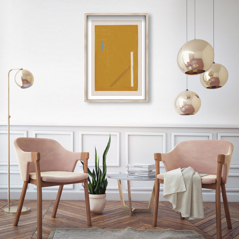 Oliver Gal Sunny Window Abstract - Luxury Shadowbox Framed Wall Art, 26" H x 18" W, Cream