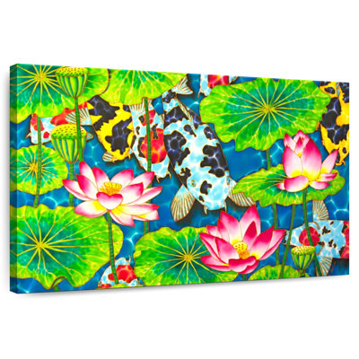Ronce lotus et koi