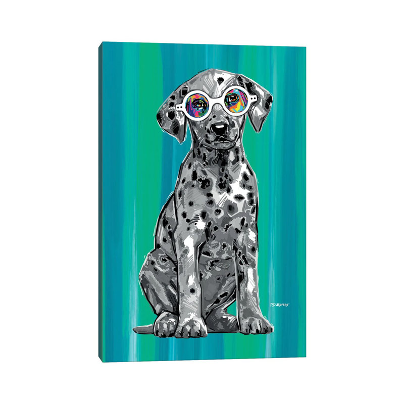 BW Dalmatian by P.D. Moreno - No Frame Gallery-Wrapped Canvas Giclée on Canvas, 45.72cm H x 30.48cm W