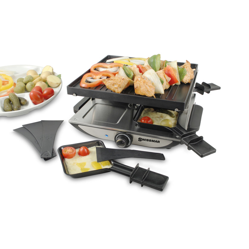 Swissmar Geneva 4 Person Raclette With Cast Aluminum Grill Plate