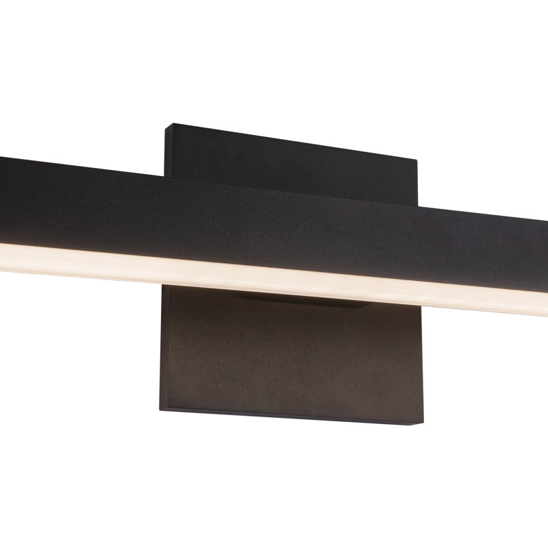 1 - Light Dimmable LED Bath Bar, Black, No