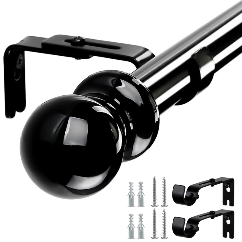 Tsamis Stainless Steel 76cm to 369cm Curtain Track/Rail