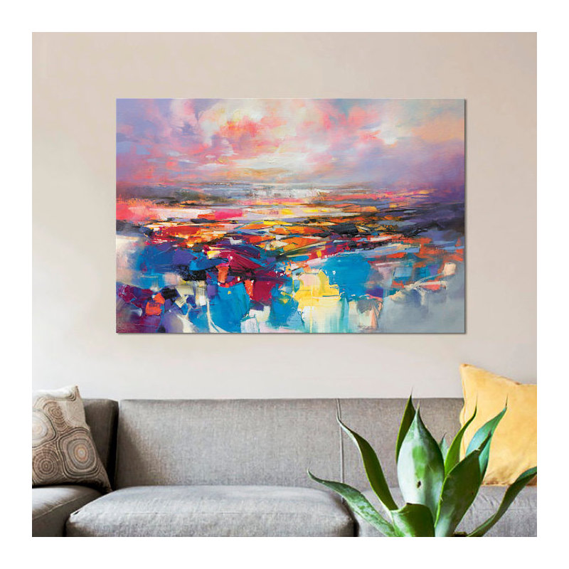 «Quantum Gravity», reproduction sur toile, H 18 po x l 26 po x P 1,5 po, Toile avec cadre noir, Pas de tapis