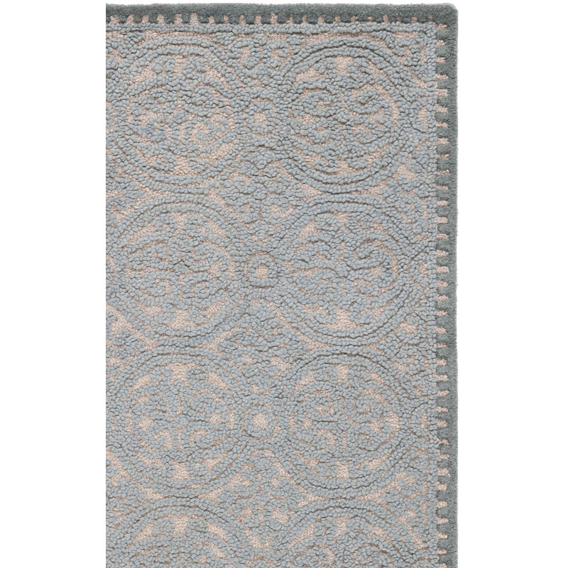 Sadik Cambridge Hand Tufted Wool Geometric Rug, Runner 2'6" x 10'