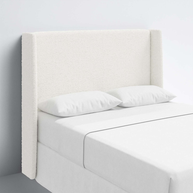 Wilburg Faine Headboard, Classic Snow Boucle, California King