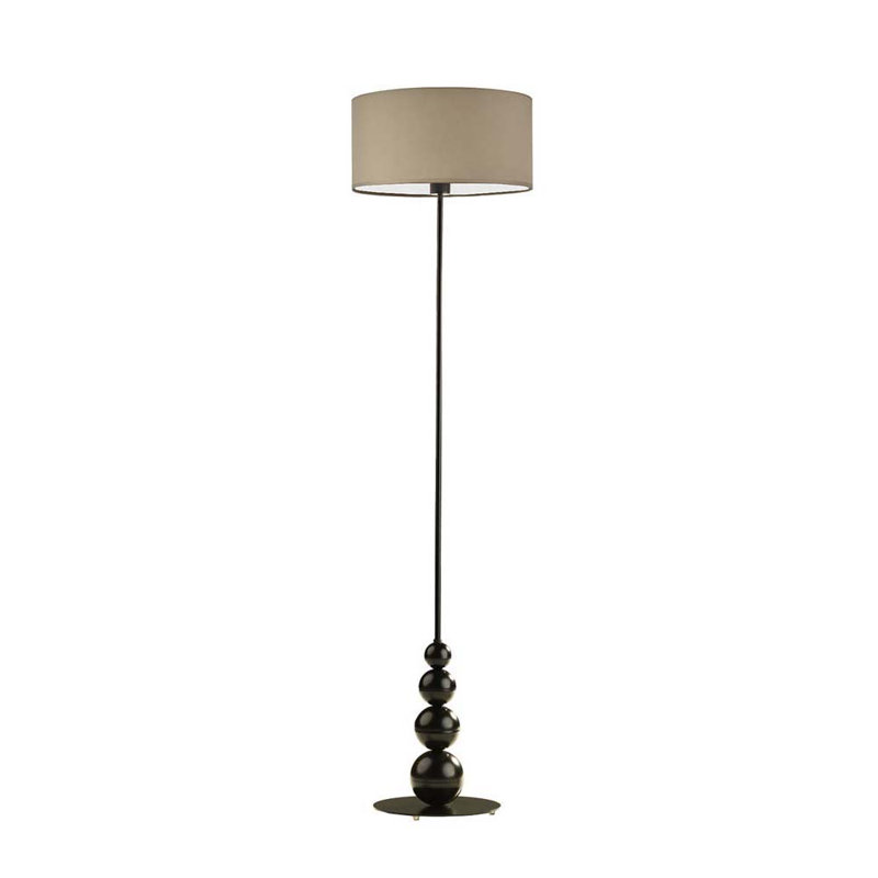 Fahey 166cm Traditional Floor Lamp, Beige, Black