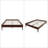 Retro Style Bed Frame, Platform Bed with Central Support Legs-115090839-115090832