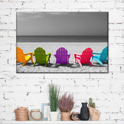 " Beach Chairs Pop " by L. C. Sutton Creations