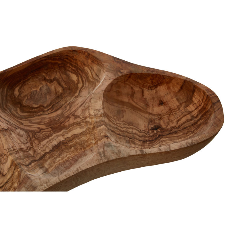 Alpen Home Bester Wood Divided Serving Dish