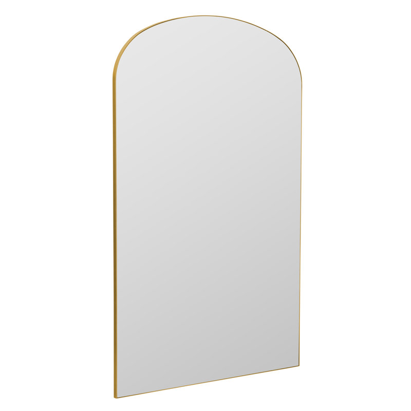 Eaton Metal Floor Mirror, Gold