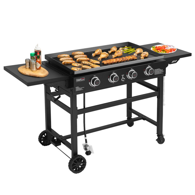 Royal Gourmet 35-Inch Flat Top Gas Griddle with Griddle Cover