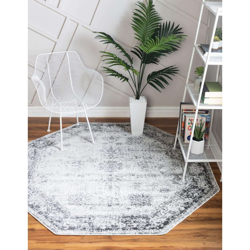 Pokorny Ikat Indoor Rug, Octagon 8'