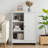 Freestanding Storage Cabinet With Open Compartments And Closed Cabinet For Bathroom Kitchen Living Room Office