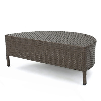 Half-Round Outdoor Coffee Table, Patio Table