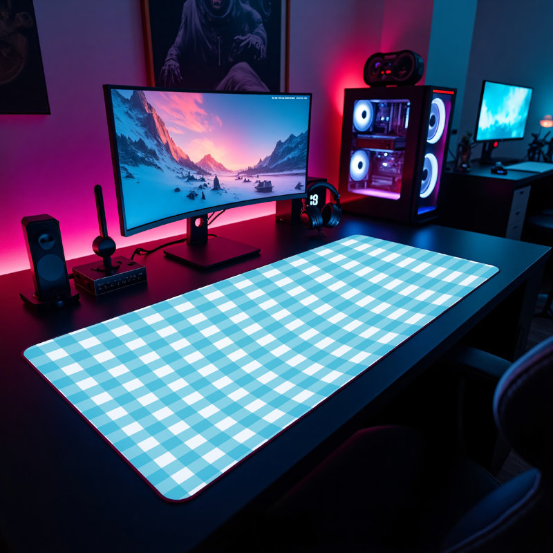 Polyester Desk Pad, 14.4x12.1
