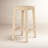 The Colony Stool Features A Timeless, Minimalist Design With Clean Lines And A Natural Light Brown Finish.-117394860