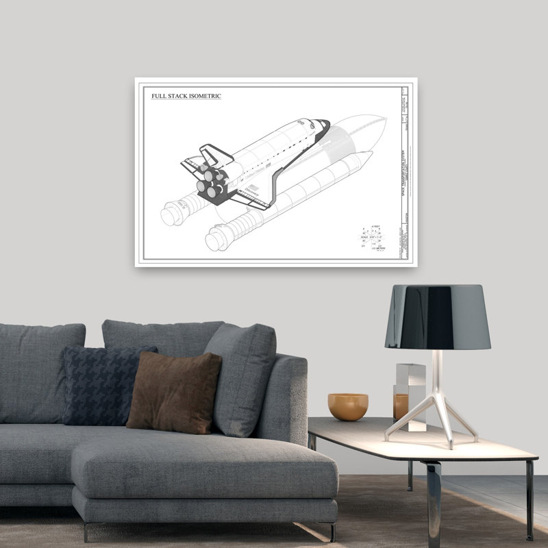 Découverte, art contemporain isométrique, 48" H x 32" W