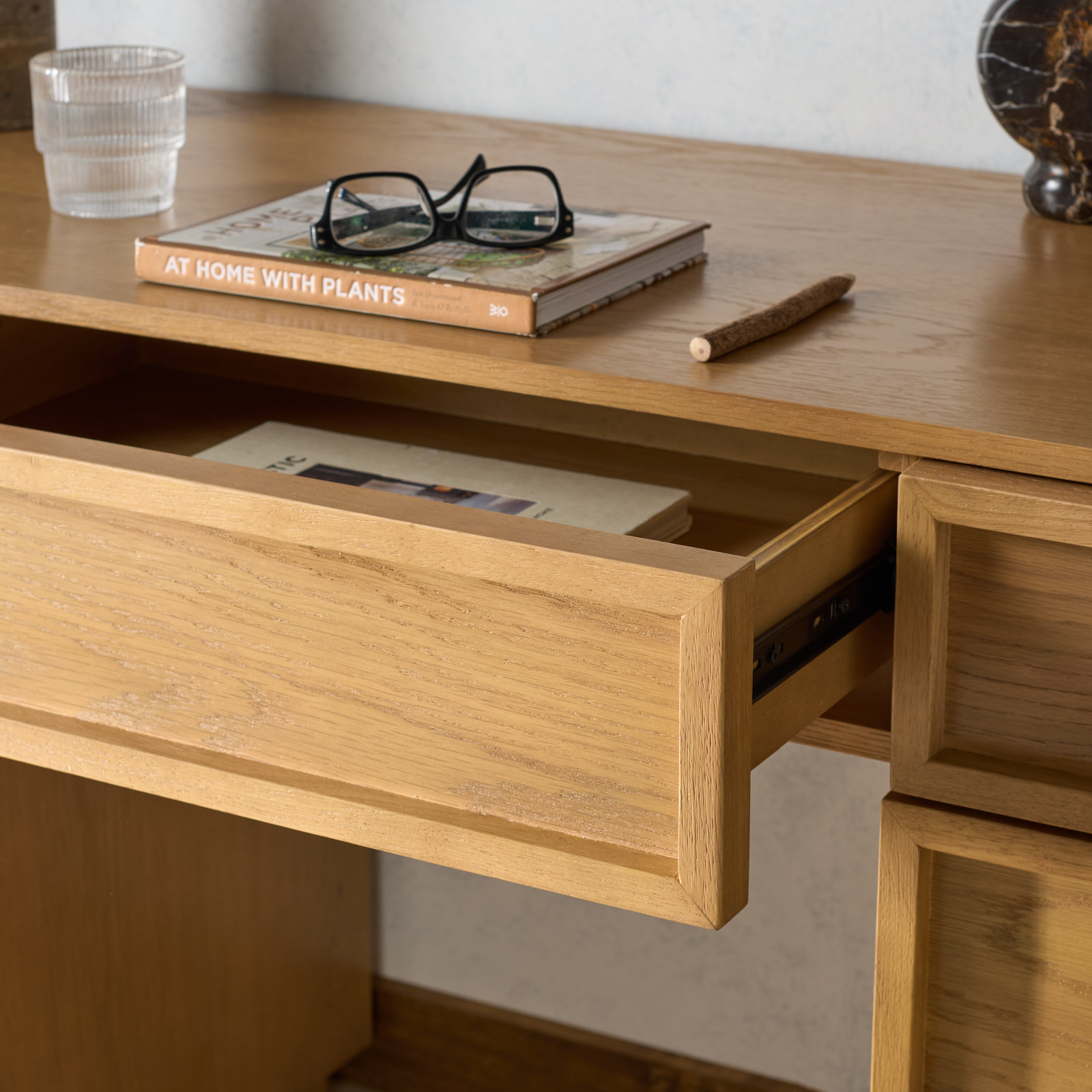 Hudson 60" Writing Desk, Natural