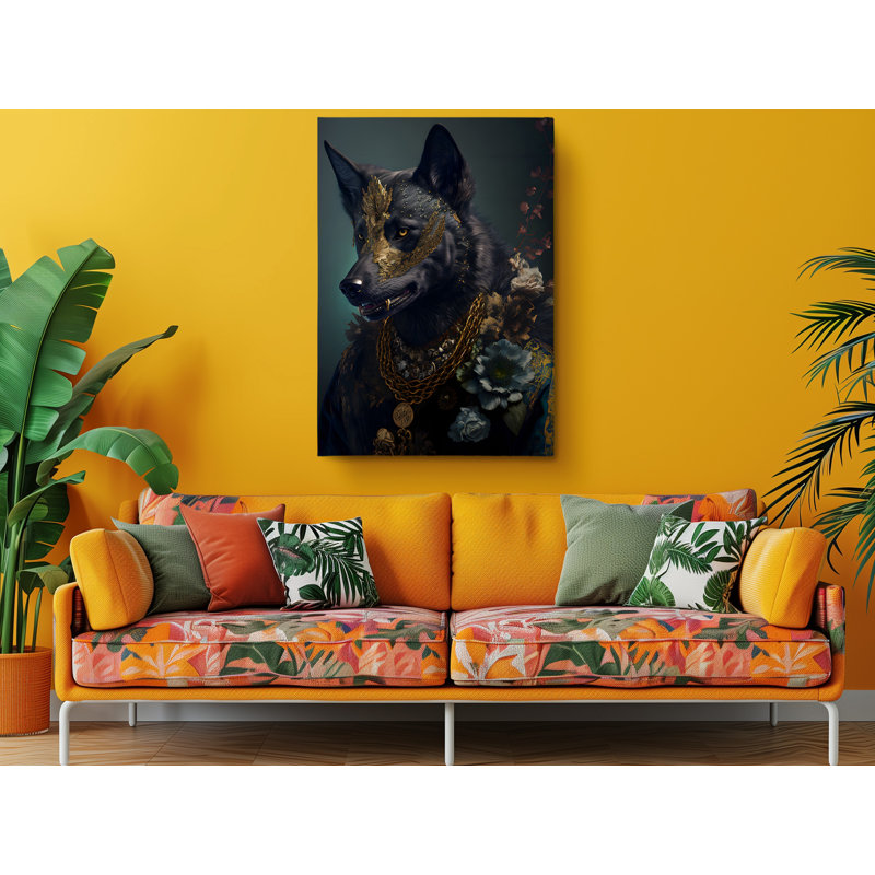 " Elite Soldier Wild Wolf ", 24" H x 16" W x 1" D