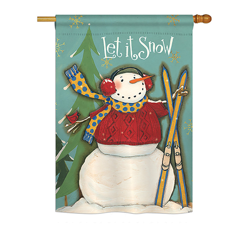 Drapeau de maison 28" x 40" saisonnier winter wonderland
