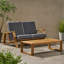 Causeuse + table basse