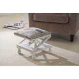Leonard 31cm Wide Square Abstract Standard Ottoman