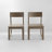 2-Pack Wood Color  HDPE Outdoor & Garden Backres Modernist Designt Chairs-711404093