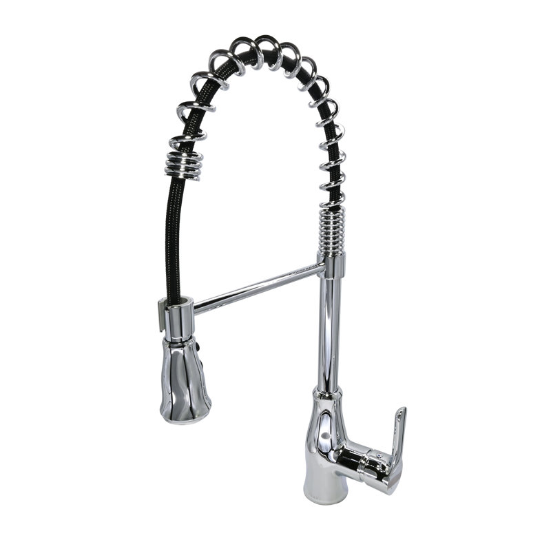 Lulani Bora Bora Pull Down Single Handle Kitchen Faucet, Chrome