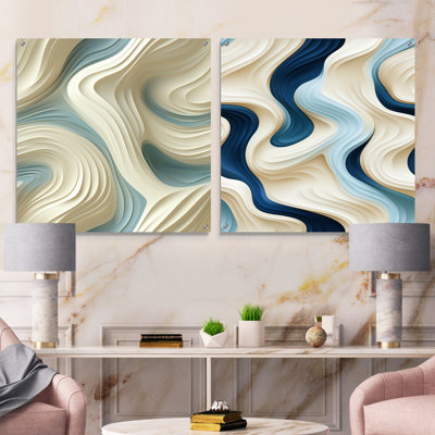 Dadra - Abstract Acrylic Wall Art Glass Set Of 2