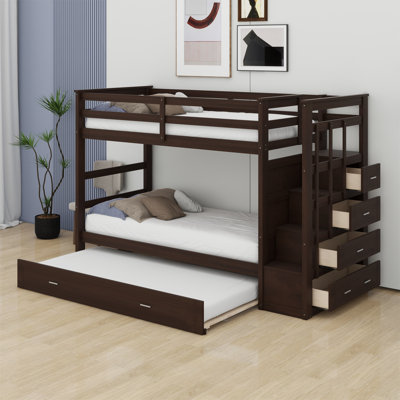 Bunk Bed With Trundle And Staircase