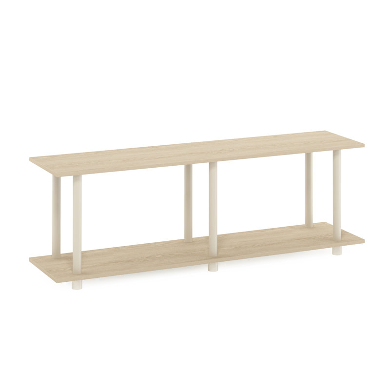 Ebern Designs Turn-N-Tube No Tools Modern Rectangle Side Table, Oak