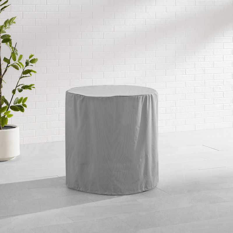 Housse pour table de patio résistante à l'eau, gris, H 28 po x l 28 po x P 28 po