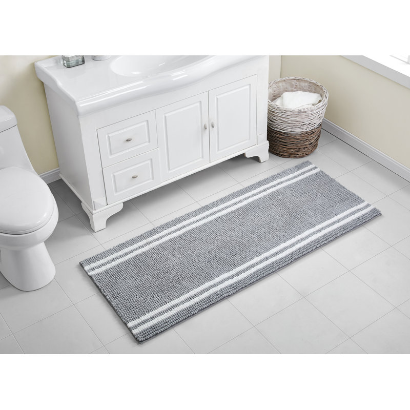 Tapis pour salle de bain Harriett, Gris