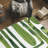 Green Labyrinth II Washable Abstract Area Rug, Power-loomed, Softness with Non-Slipping Backing